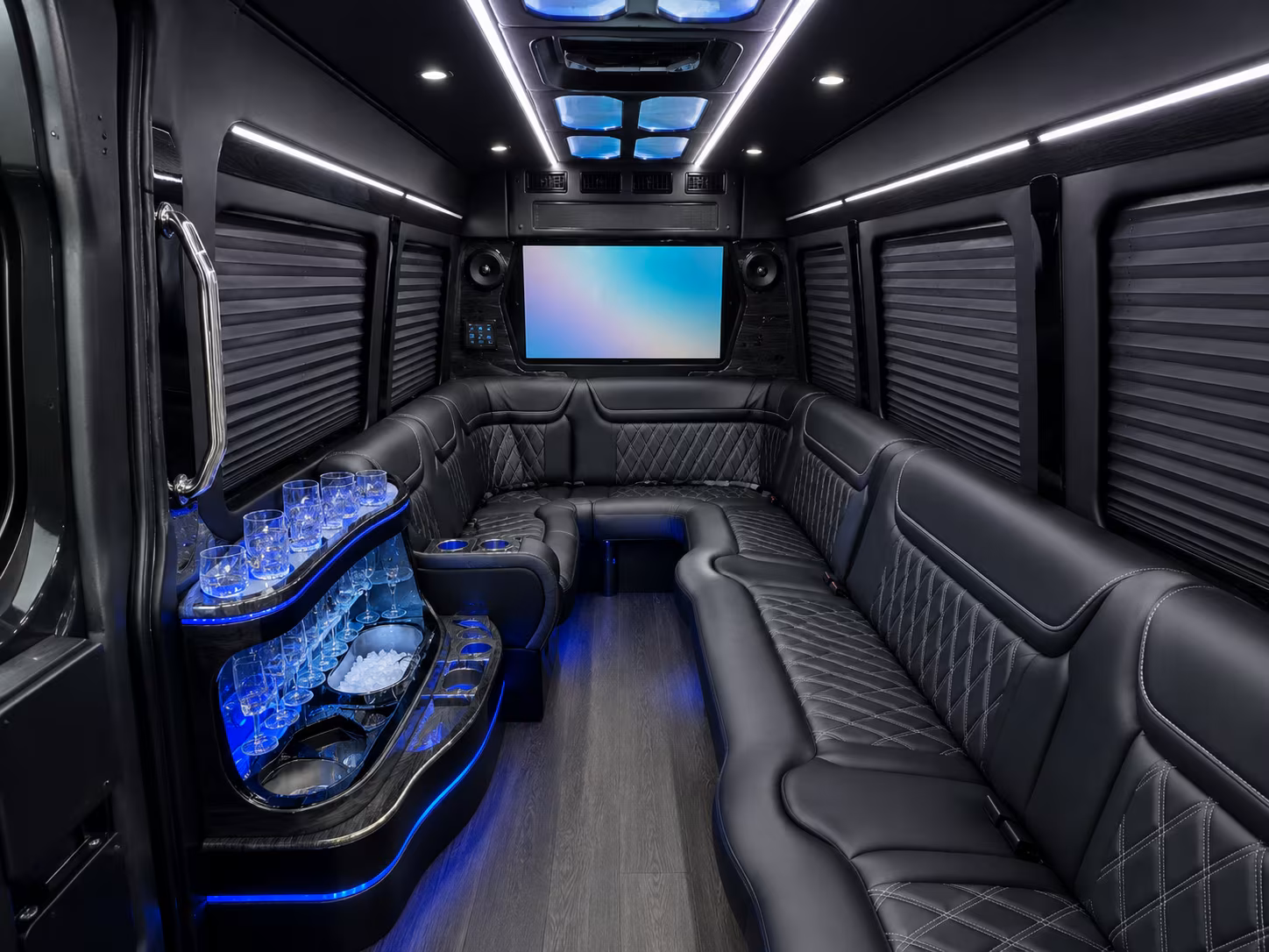 vacaville corporate event transportation onboard seating